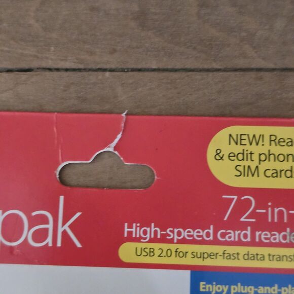 Sunpak 72-in-1 High-Speed Card Reader Built In USB 2.0 Self Storage Plug - Picture 7 of 8